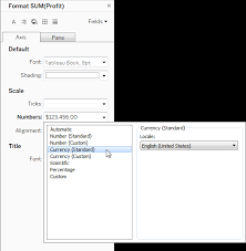 Format Numbers And Null Values Tableau