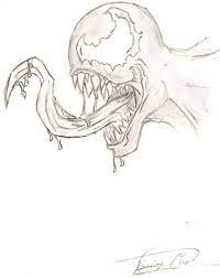 Venom Drawing By Abrahamchipres On Deviantart Marvel Drawings Art Drawings Sketches Simple Venom Art