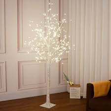 Amazon Com Vanthylit 6ft 288lt White Birch Tree With Fairy Lights Warm White Led Tree For Indoor And White Birch Trees Fairy Lights In Trees Birch Tree Decor