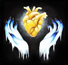 My Heart Is Gold And My Hands Are Cold Meaning Made With Colored Pencil And Pastels Inspired By Halsey S Gasoline I Loved This Song So Much So I Decided To Make A Piece Based Off Art My Heart Beautiful Art