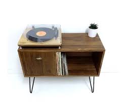vinyl record storage console table mid by vintagehousecoruna 家具