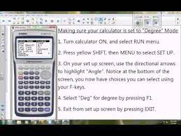 Starting in spring of 2020, the recommended calculator for dr. Setting Casio To Degree Mode By Tracy Lou