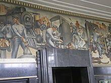 Post Office Murals Wikipedia The Free Encyclopedia Office Mural Mural Art Deco Era