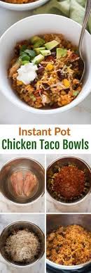Instant Pot Chicken Taco Bowls Recipe Instant Pot Dinner Recipes Instant Pot Recipes Recipes