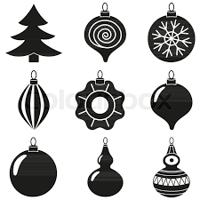 On this page, you can find and download free christmas tree vectors for your design flashlight. Black And White Xmas Tree Decoration Stock Vector Colourbox