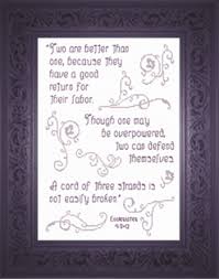 There is wisdom in each of these three cords; Cord Of Three Strands Ecclesiastes 4 9 And 12 Perfect Wedding Or Anniversary Gift