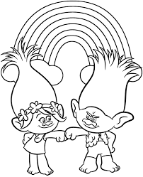 You can now print this beautiful branch trolls coloring page or color online for free. Trolls Princess Poppy And Branch Coloring Page Trolls Coloring Pages Poppy Coloring Page Dinosaur Coloring Pages