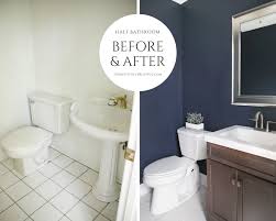 This is true of all bathrooms, but half baths in particular need an efficient design, since they're traditionally the smallest bathrooms in the house. Half Bathroom Remodel On A Budget Domestically Blissful