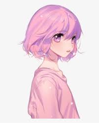 But don't let the braids of the floor hide the city from sight! Anime Girl Cute With Short Hair Anime Girl With Short Light Brown Hair Hd Png Download Transparent Png Image Pngitem