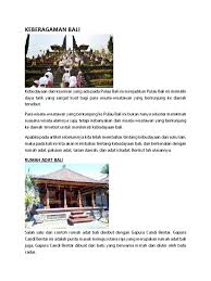 Seputar rumah adat bali lengkap disertai penjelasannya seperti ciri khas, keunikan dan gambar rumah adat bali. Keberagaman Bali Docx