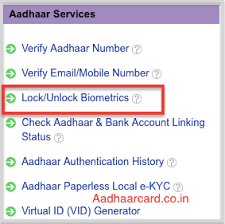 On the house web page, choose my aadhaar. How To Lock Unlock Aadhaar Biometric Step By Step Procedure Aadhaar Card
