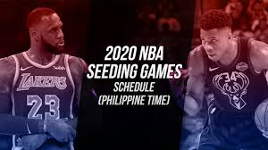 Find nba 2020/2021 fixtures, tomorrow's matches and all of the current season's nba 2020/2021 schedule. Schedule 2020 Nba Seeding Games Philippine Time