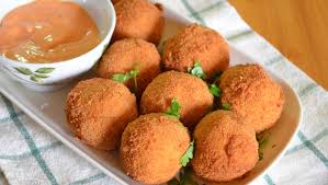 The al dente egg noodles combine with cream of mushroom or you can use cream of celery for a creamy tuna fish recipe. Fried Canned Tuna Balls The Not So Creative Cook