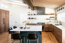Of course, slipping entirely back into these midcentury designs is not necessarily the way to style your kitchen, but it might be fun to incorporate a few elements from a. Custom Walnut Diy Painted Slab Ikea Kitchen Boulder Co Mid Century Kuche Denver Von The Cabinet Face Houzz