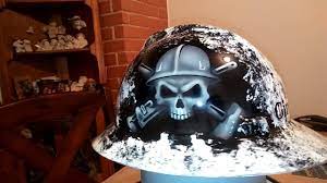 Custom Painted Hard Hat Oilfield Design Painted Hard Hat Custom Paint Hard Hat