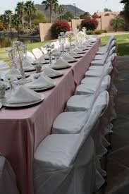 Dusty Rose Linen Ivory Chair Covers With Dusty Rose Chair Ties Ivory Lace Runner Silver Chargers Ivory Napkins Whi Ivory Chair Lace Runner Reception Table