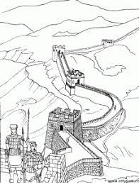 This grand wall is interesting to learn about and if you have a school project about this. China Asia Coloring Pages For Adults