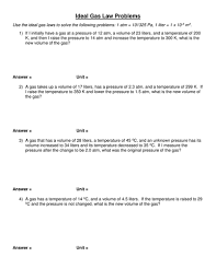 R = 0.08206 l atm / mol k Ideal Gas Law Teaching Resources