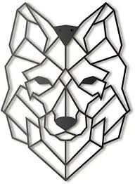 Tete d animal murale personnes normalement mettre plein de travail acharné tout au long redécorer votre propriété depuis vous souhaitez vivre en un adorable maison et chaleureuse. Wolf Metal Wall Art By Hoagard 37x50cm Noir Tete De Loup En Metal Decoration Murale Minimalist Et Ge Origami Geometrique Dessin Origami Animaux Geometrique