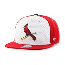 Black And Red St Louis Cardinals Hat St Louis Cardinals Backboard Captain Red 47 Brand Adjustable Hat Detroit Game Gear Hats Cardinals Hat Adjustable Hat