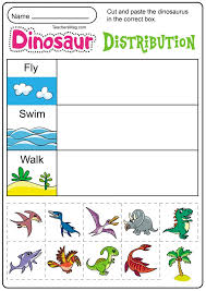 Free Printable Dinosaur Worksheets Teachersmag Com Dinosaur Worksheets Dinosaur Activities Preschool Dinosaur Theme Preschool