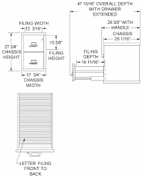 What are the dimensions for the filing cabinet? Fireking 2 1825 C Two Drawer 25 Deep Vertical Letter Size File Cabine Safetyfile