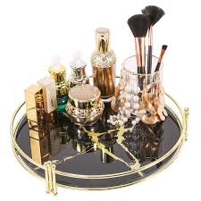 50+ vectors, stock photos & psd files. Zosenley Makeup Organizer Tray Decorative Glass Vanity Tray Round Cosmetic Storage For Jewelry Makeup Perfume Decor And More Size 11 5 Black Marbling Buy Online In Samoa At Samoa Desertcart Com Productid 172263412