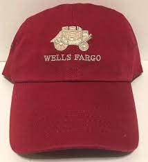 Wells Fargo Company Logo Embroidered Baseball Cap Hat Strapback 100 Cotton New Ebay Embroidered Baseball Caps Wells Fargo Logo Embroidered