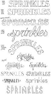 Sprinkles Lettering Warm Up By Lisa Orgerthe First Steps Of Hand Lettering Concept To Sketch Hand Lettering Hand Lettering Inspiration Hand Lettering Fonts