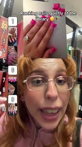 Ranking nails quietly at the library 🤫 📚 #library #nails #nail #nailart  #nailtech