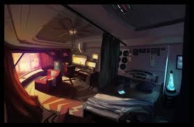 Sci fi house interior concept art. Mass Effect Legends The Last Recruit Sci Fi Concept Art Cyberpunk City Futuristic Art