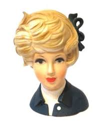 JAPAN NAPCO LADY BARBARA LARGE FIGURINE 6" VASE A 1890 B VICTORIAN