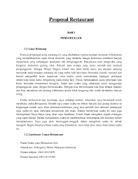 Contoh proposal usaha cafe lengkap pdf. Doc Proposal Restaurant Juwhy Juwita Sari Academia Edu