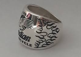 Female gold 925 sterling silver kundan finger rings, weight: Rings American Biker Indian Ring Sterling Silver 925 Harley Men Motorcycle Jewelry Watches