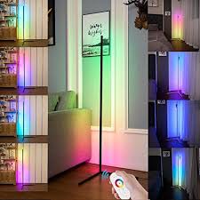Led strip lights can also improve a room's ambient light by adding accent. Smart Rgb Floor Lamp Led Floor Lamp Ambient Background Light Modern Minimalism Color Changing Led Dimmable Torchiere Black 142cm Uk Plug 20w Cool For Living Room Bedroom And Play Room Diy Buy