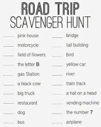 But you can cool off with a scavenger hunt! 16 Car Ride Scavenger Hunts Ideas Road Trip Fun Travel Activities Travel Games