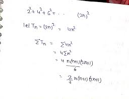 Sorun, işlemlerin hangi sırayla yapılacak olmasında. Find The Sum Of The Series 2 2 4 2 6 2 2 N 2