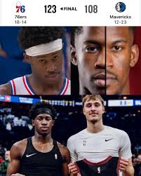 VJ Edgecombe sobre sale en el juego contra Dallas y reafirma lo que muchos  estamos pensando… Edgecombe tiene grandes chances de robarle el novato del  año a Cooper Flagg 🔥