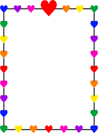 Rainbow Hearts Border Frame Free Clip Art Free Clip Art Clip Art Borders Borders And Frames