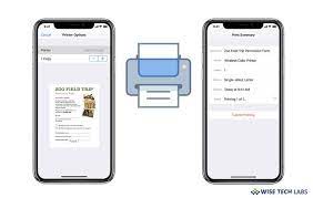 How To Print Wirelessly From Your Ios Device Using Airprint Wise Tech Labs Lab Tech Print Printing Center