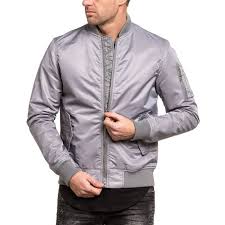 Une sélection ample des blousons homme style bomber en veritable cuir d'agneau. Blouson Bomber Homme Gris Uni Gris Cdiscount Pret A Porter