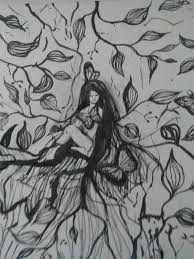 Art Nature Drawing Black And White Nature Drawing Color Art Art Drawings Humanoid Sketch