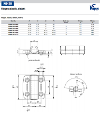 Plastic Detent Hinges Aft Fasteners