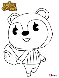 Poppy Animal Crossing Character Coloring Page Collection Of Cartoon Coloring Pages For Teena Animal Crossing Characters Animal Crossing Cartoon Coloring Pages