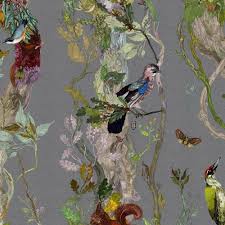 Timorous Beasties Indie Wood Wallpaper Woodland Wallpaper Timorous Beasties Wallpaper Timorous Beasties