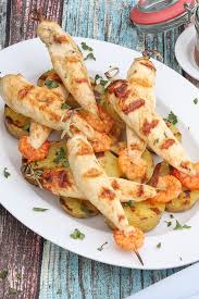 Surf And Turf We Love Geflugel Rezept Einfache Gerichte Hahnchen Gegrillte Kartoffeln
