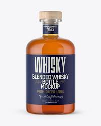 Clear Glass Whisky Bottle Mockup In Bottle Mockups On Yellow Images Object Mockups Bottle Mockup Whisky Bottle Mockup Free Psd