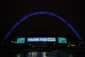 Wembley stadium (branded as wembley stadium connected by ee for sponsorship reasons) is a football stadium in wembley, london.it opened in 2007 on the site of the original wembley stadium, which was demolished from 2002 to 2003. Wembley Stadium On Twitter To All Of Our Nhs Front Line Staff Working Tirelessly Through This Challenging Time Wembley Stadium And Its Partners Thank You Our Arch Will Be Lit Up Blue