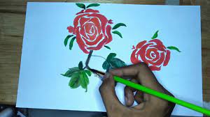 Cara melukis bunga mawar menggunakan cat air. Melukis Bunga Mawar Menggunakan Cat Air Youtube