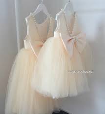 Backless Pearl Dress Kids Dress Baby Girl Dresses Kids Gown